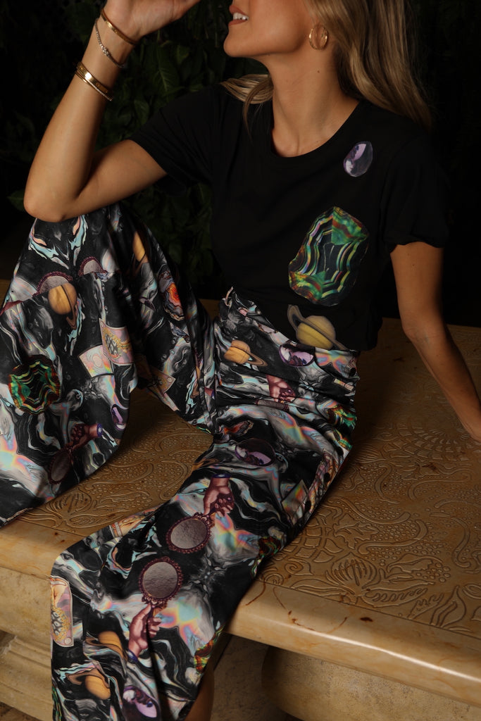 Fortune Teller Snap Pants - Galaxia